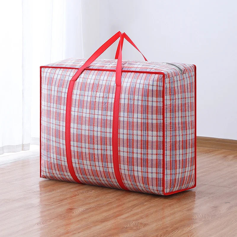 Stripe Woven Bag Large Capacity Storage.